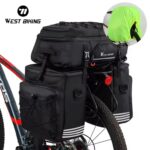 WEST BIKING Latest Style 48L Multifunctional Reflective 3 In 1 Bike Rear Pannier Bag/carry bag