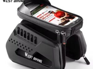 Waterproof Hard Shell Bicycle Phone Holder Bag Mountain Road Bike Cycling Touch Screen Top Front Tube Frame Bag